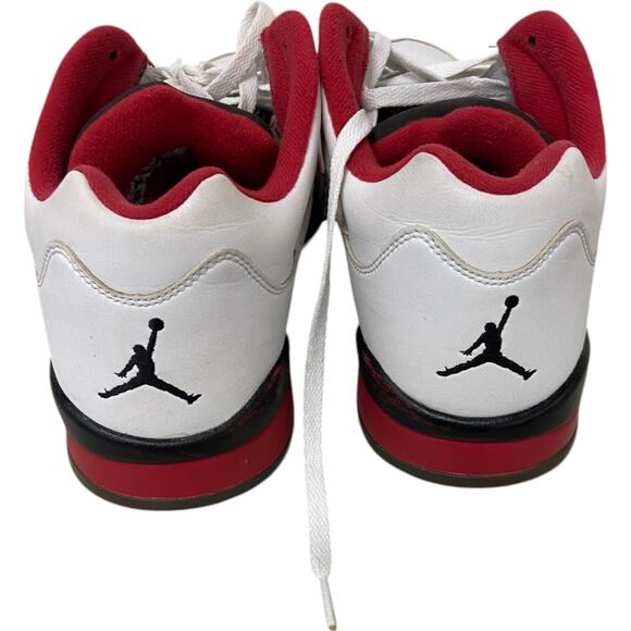 Air Jordan 5 Retro Low Fire Red Basketball Shoes Mens Size 13 Colorblock Leather main image 6